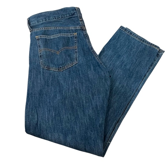 Levi's Middy Straight Jeans Denim‎ Women's 35x30 Medium Wash Mid-Rise NWT Soft - Picture 4 of 6